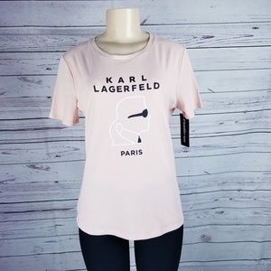 Karl Lagerfeld Paris Graphic Silhouette T-shirt